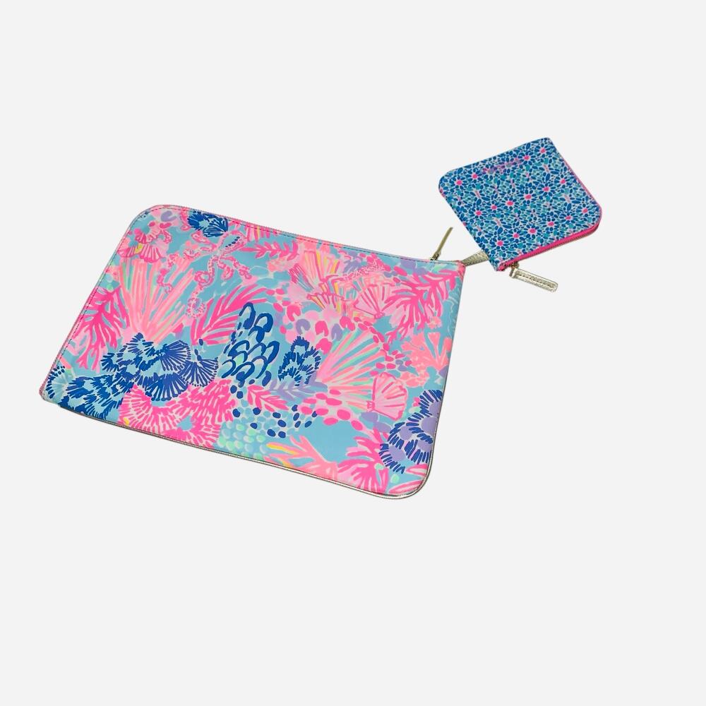 Lilly Pulitzer Tech Pouch Set Multi Splendor In‎ The Sand - Picture 11 of 12